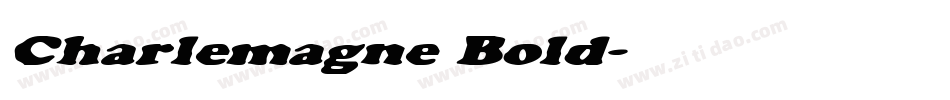 Charlemagne Bold字体转换